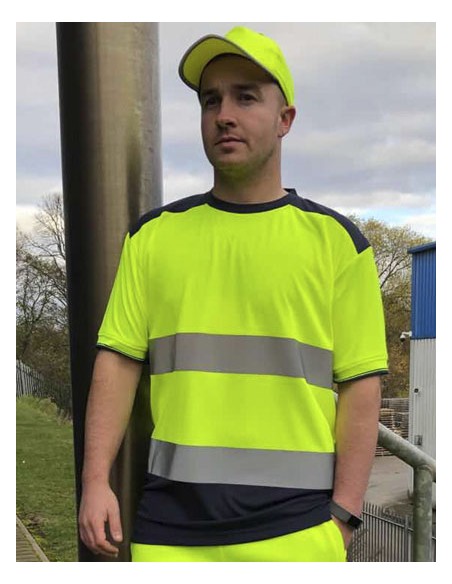 YOK-HVJ400-Hi-Vis Two-Tone T-Shirt 2